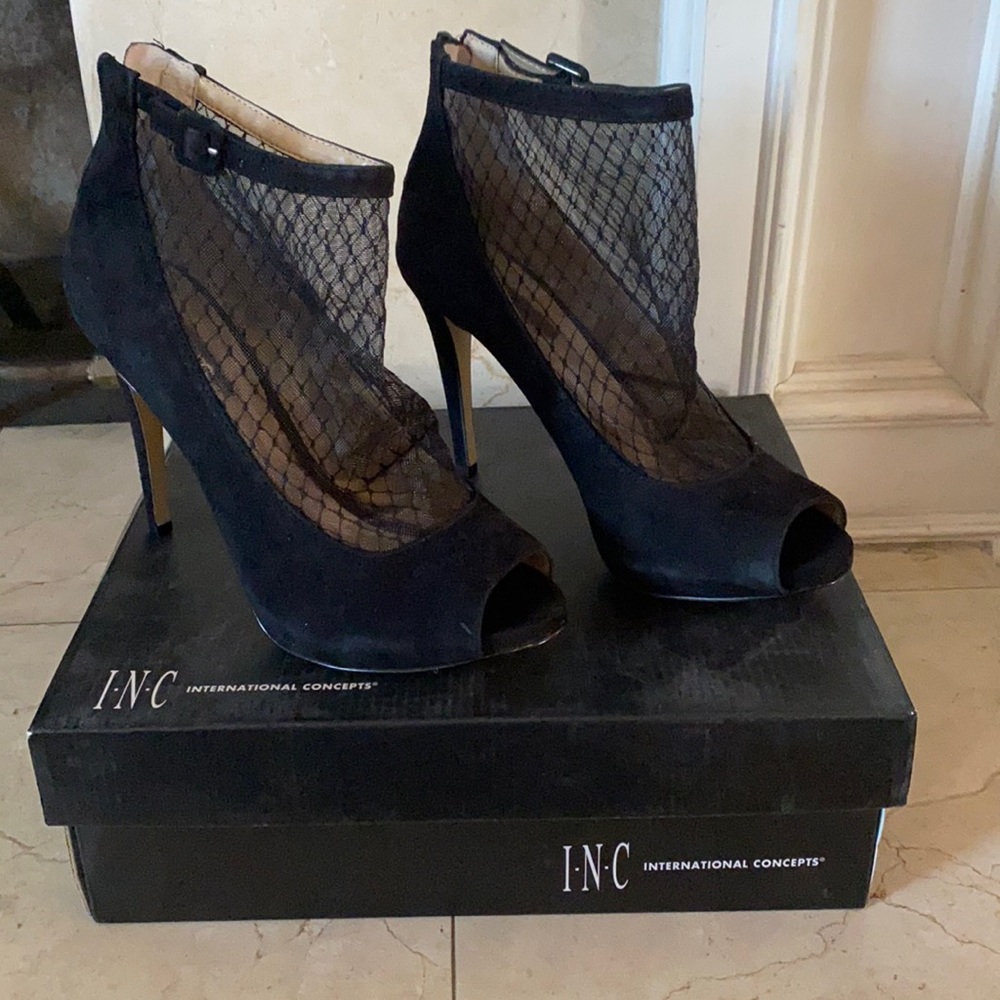 INC booties heels 8.5 suede New in box